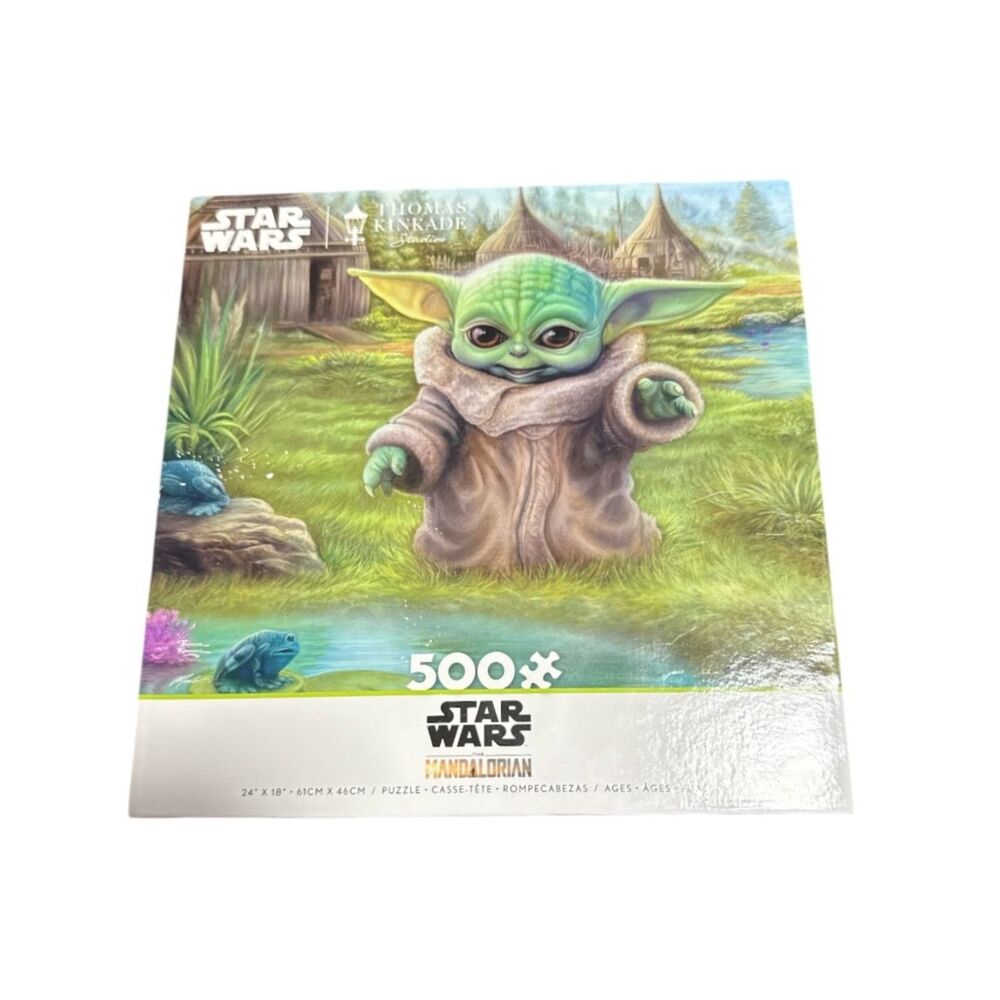 Disney Star Wars Mandalorian Childs Play 500 Piece jigsaw Puzzle Thomas Kinkade